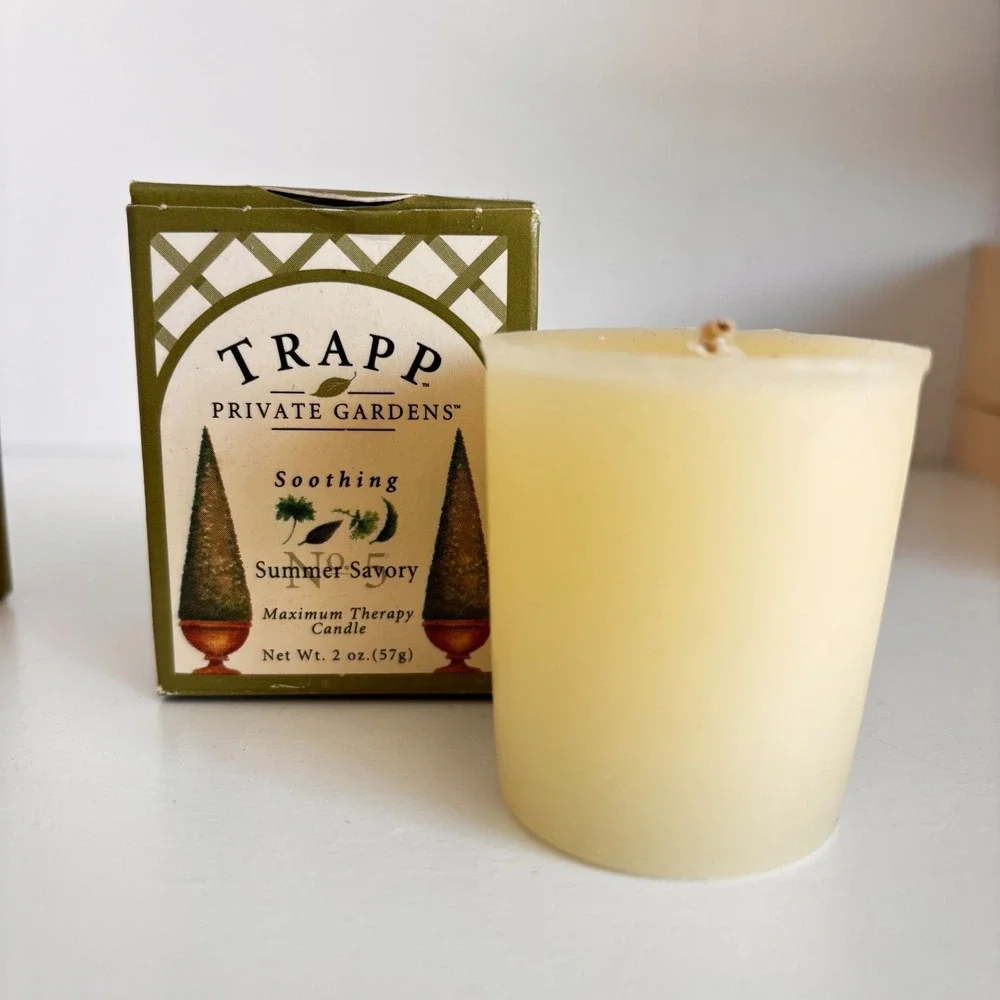 Crabtree & Evelyn Candles Trapp Private Gardens‎ Lot 3 No 1 No 5 No 8 New